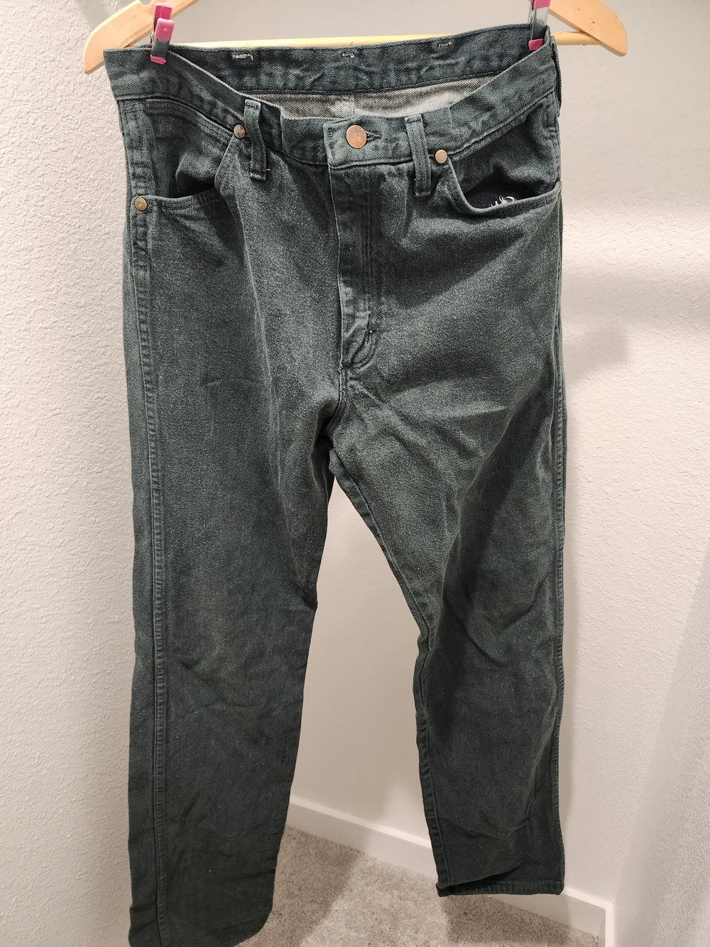 Wrangler Men's Dark Green Corduroy Pants